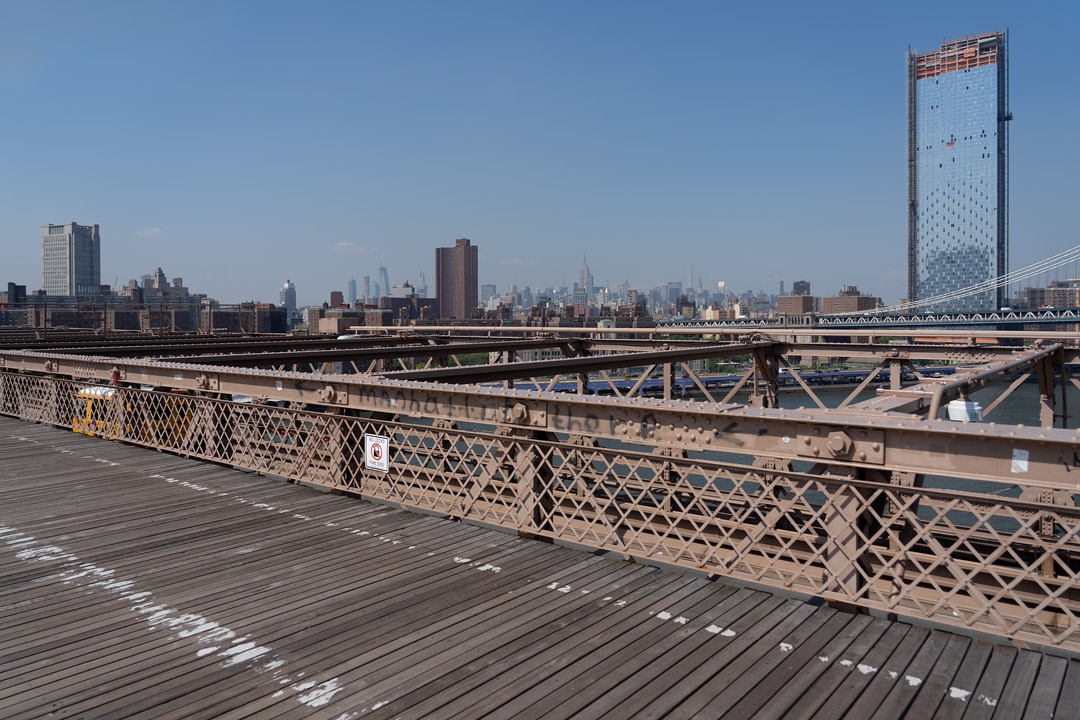 Radweg auf der Brooklyn Bridge