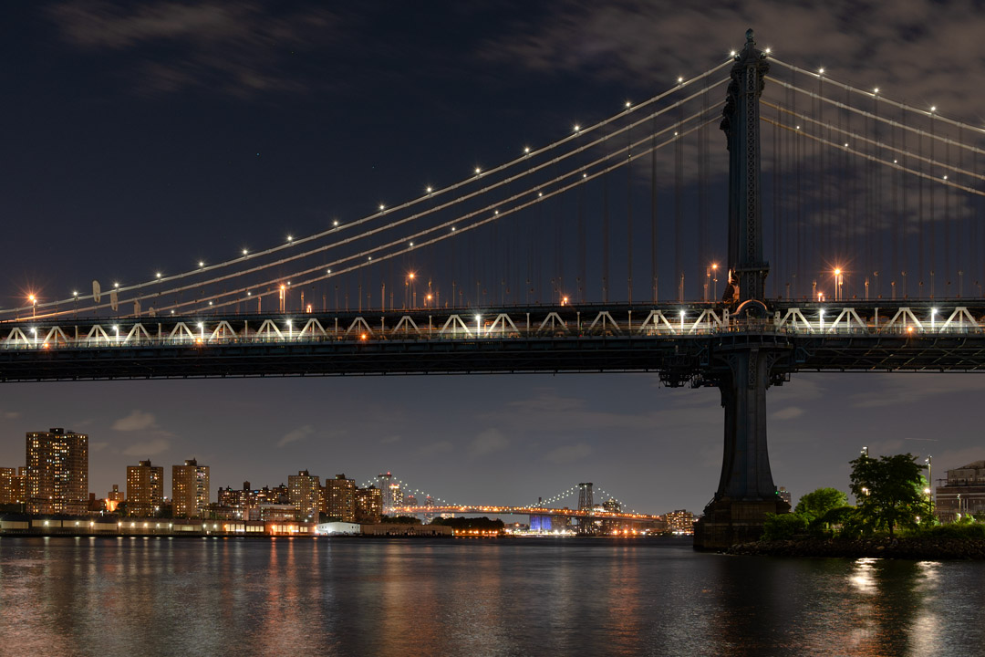 Manhattan Bridge und Williamsburg Bridge