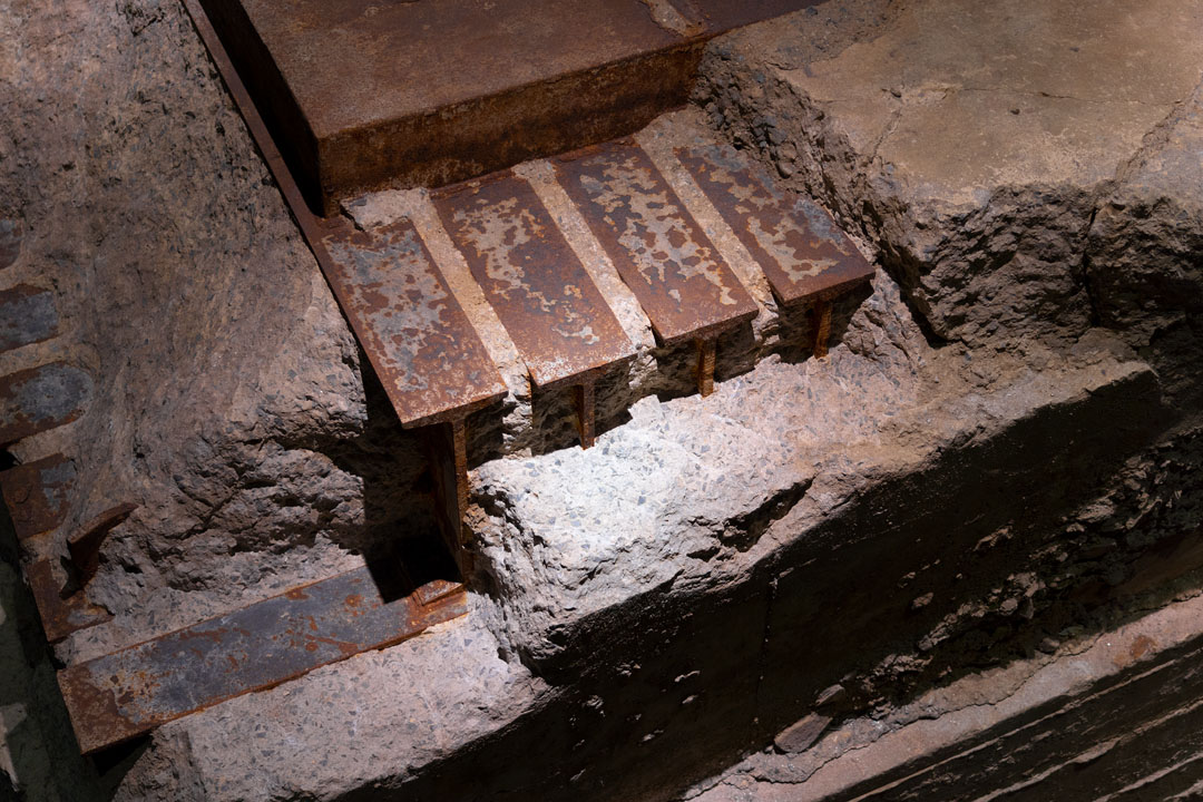 Fundament im Museum des National September 11 Memorial