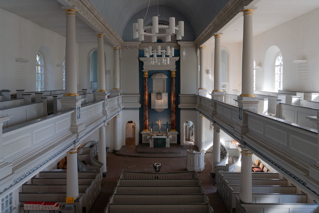 Schiff der Kirche von St. Gertrud Altenwerder
