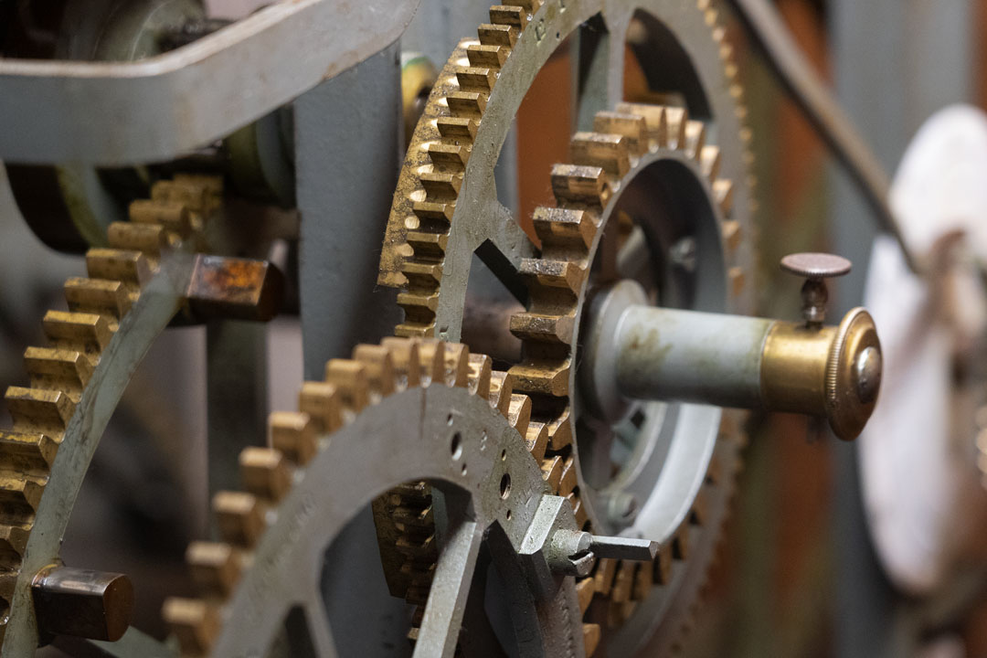 Zahnrad des mechanischen Uhrwerks