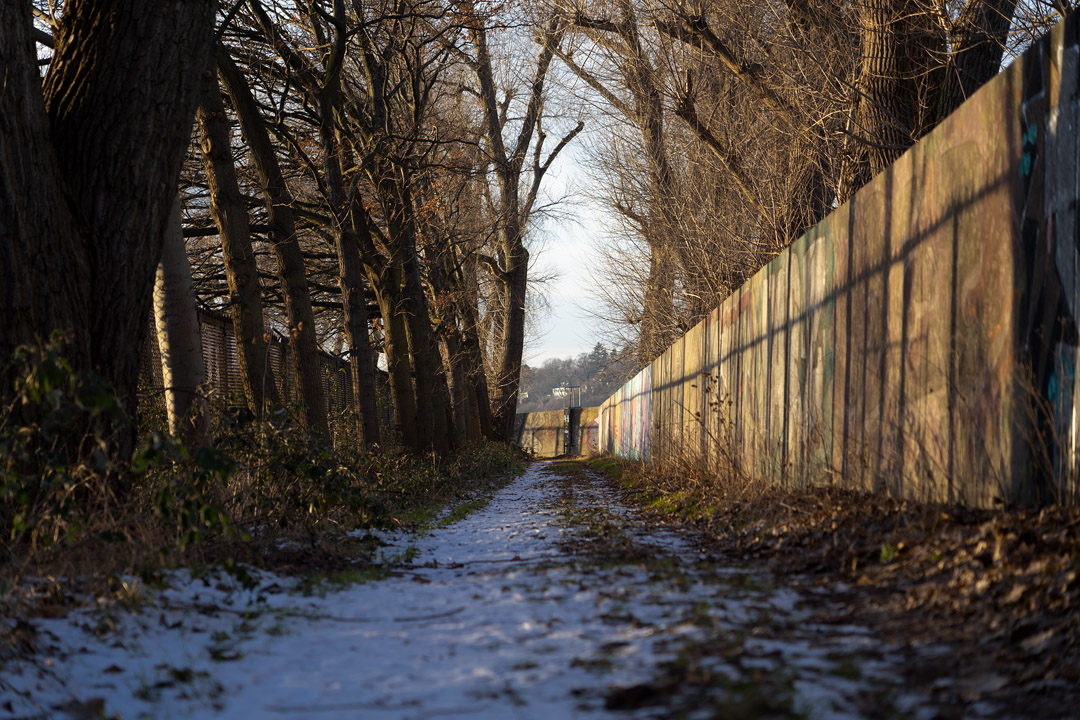 Schneereste auf dem Bubendeyweg.
