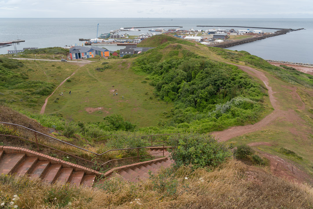 Blick über das Mittelland auf den Südhafen