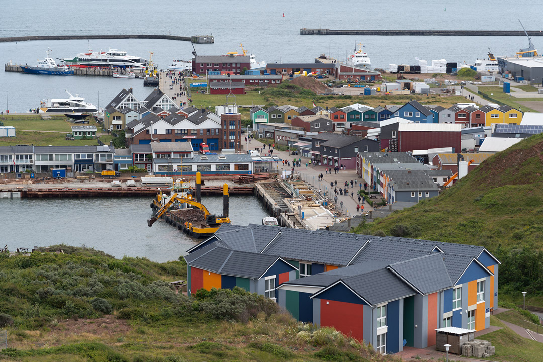 der Südhafen von Helgoland