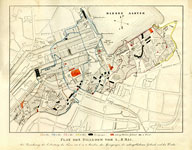 Karte Hamburg 1842 Brand Dr. H. Schleiden