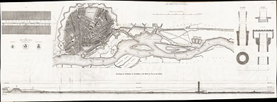 Karte Hamburg Stadtwasserkunst 1847 Allgemeine Bauzeitung