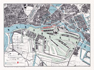 Karte Hamburg Siele 1900